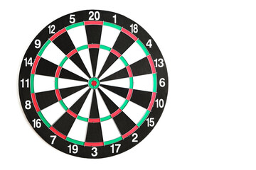 Dartboard on a white background.