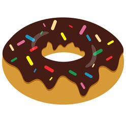 Color donuts gourmet.