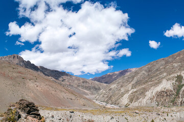 beautiful mountain view from top