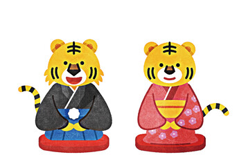 年賀2022　寅年の年賀状