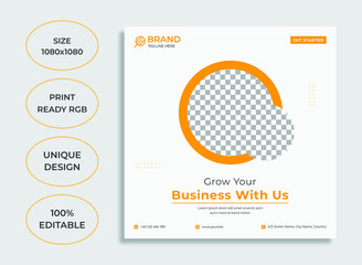 Corporate social media post banner