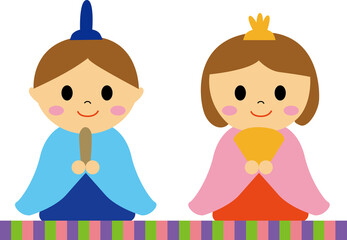 ひな祭りの素材、アイコンセット