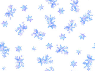 シームレスな水彩雪の結晶壁紙
