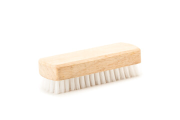 plastic brush wooden handle