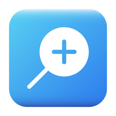 Obraz premium zoom in icon illustration