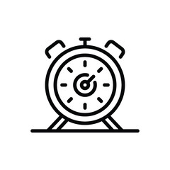 Black line icon for limiting