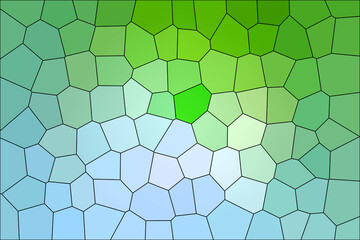 Gradient blue to green stained glass texture