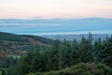 sunrise in the mountains