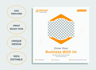 Business social media template design