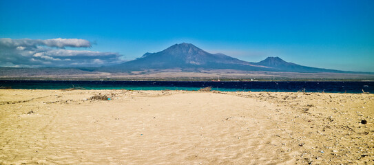 Scenic View Of Tropical paradise beach, Tabuhan Island, Banyuwangi, East Java