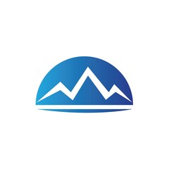 Mountain icon Logo Template Vector illustration design