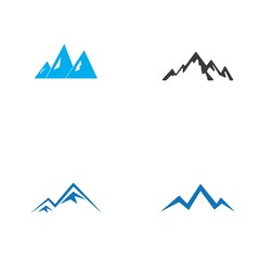 Mountain icon Logo Template Vector illustration design