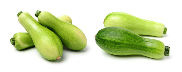 Zucchini on a white background 