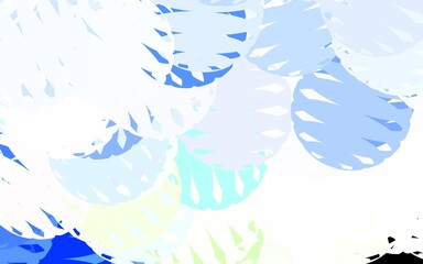 Light Green, Yellow vector texture with abstract forms.