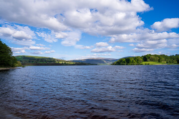 river and clouds