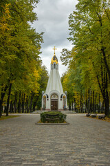 Chapel of All Saints Who Shone in the Land of Ryazan on Sobornaya Square Park in Ryazan, Russia