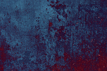 modern blue and red cement wall background