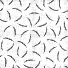 Vector white elegant wheat doodle scattered pattern 06 with canvas background. Suitable for textile, cafe menu design and wallpaper.