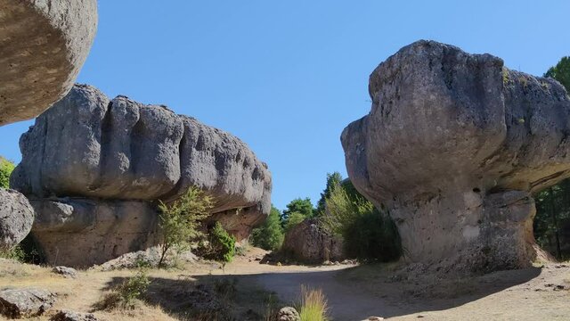 Formaciones rocosas en la ciudad encantada de Cuenca, España