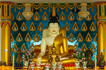 Beautiful white Buddha statues