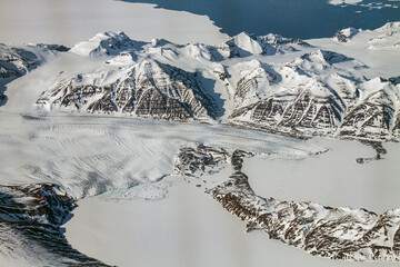 Geltscher am Inlandeis auf Grönland
