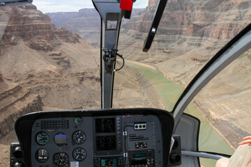 Hubschrauberflug im Grand Canyon, Arizona