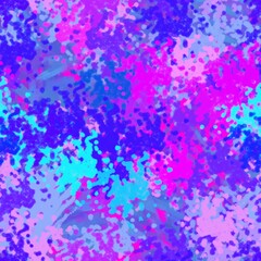 Fototapeta na wymiar Blue-violet bright abstract seamless pattern for textiles.
