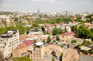 view of the old town in Tbilisi