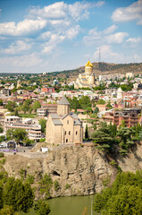 Fototapeta na wymiar view of the old town in Tbilisi