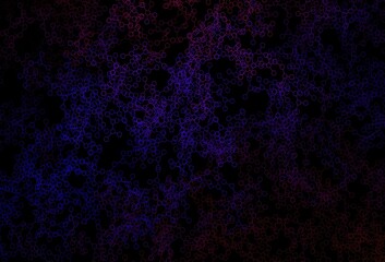 Dark Blue, Red vector background with forms of artificial intelligence.