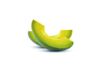 Fresh avocado, isolated on a white background