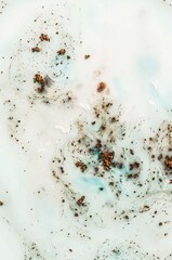 TIFFANY BLUE. Liquid marble pattern with bronze powder. Style incorporates the swirls of marble or the ripples of agate. Marbleized effect. Natural Luxury. Ancient oriental drawing technique. 
