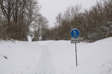 Landscape near the german city called Hallenberg