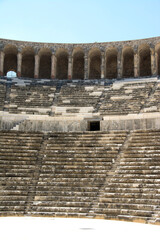 Roman amphitheater of Aspendos, Belkiz, Antalya, Turkey. 