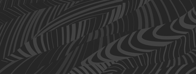 Abstract background of groups of lines in black and gray colors