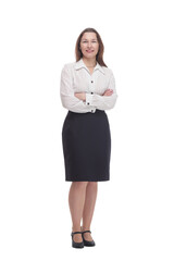 Executive business woman. isolated on a white