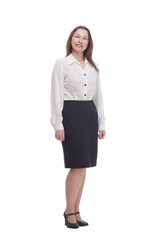 Executive business woman. isolated on a white