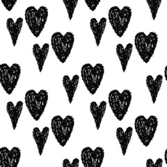 Naklejka na ściany i meble seamless pattern with hearts