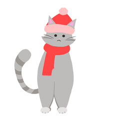 Christmas set of plants with flowers, fir branches, leaves, toys and berries. Christmas Trees Christmas Icons