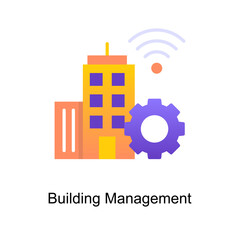 Building Management vector Gradient Icon Design illustration. Internet of Things Symbol on White background EPS 10 File