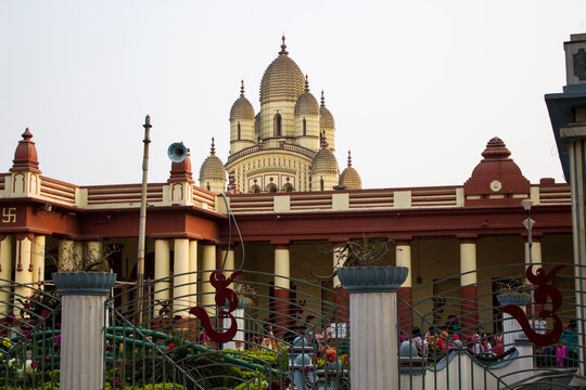 Dakshineswar Kali temple in kolkata of West Bengal in India.