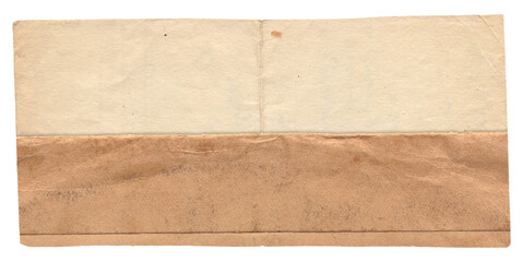Old vintage rough paper with scratches and stains texture isolated