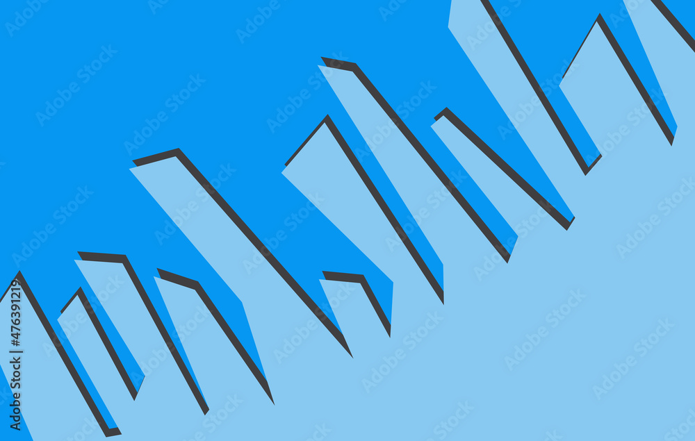 Poster minimalist background with abstract building silhouette pattern