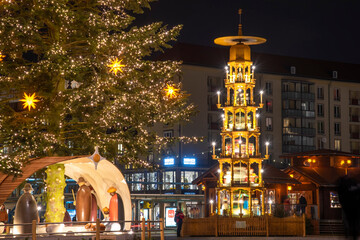 The old market in Dresden, This most famous Christmas market will be held here every Christmas, but...