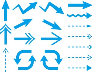 矢印　青色　種類　セット