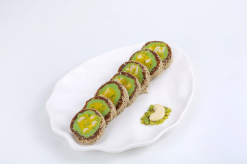 Sweets in Dish, A large variety of indian Mithai