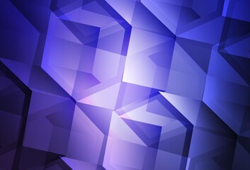 Light Purple vector template in hexagonal style.