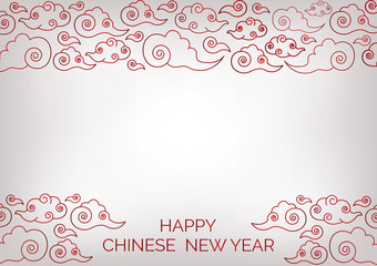 chinese new year art work design for website background 