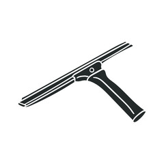 Glass Cleaner Icon Silhouette Illustration. Tool Window Hygiene Vector Graphic Pictogram Symbol Clip Art. Doodle Sketch Black Sign.