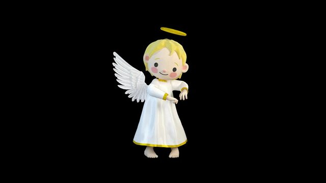 Angel cute dancing